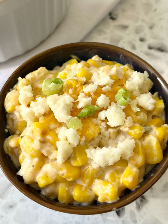 Corn Casserole With Green Chilies And Cream Cheese