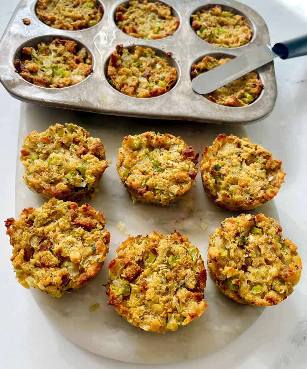 Easy Stove Top Stuffing Muffins