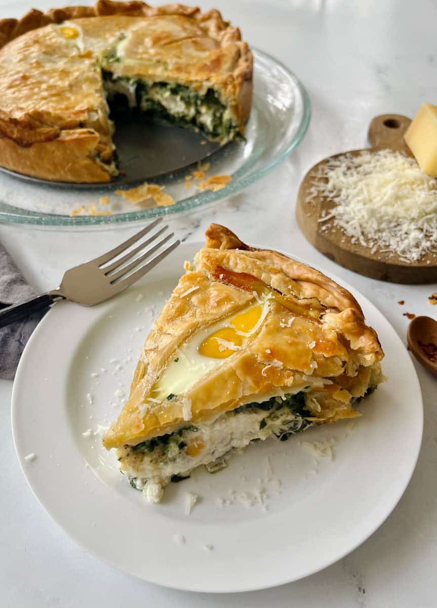 Italian Spinach Pie With Ricotta (Quick and Easy)