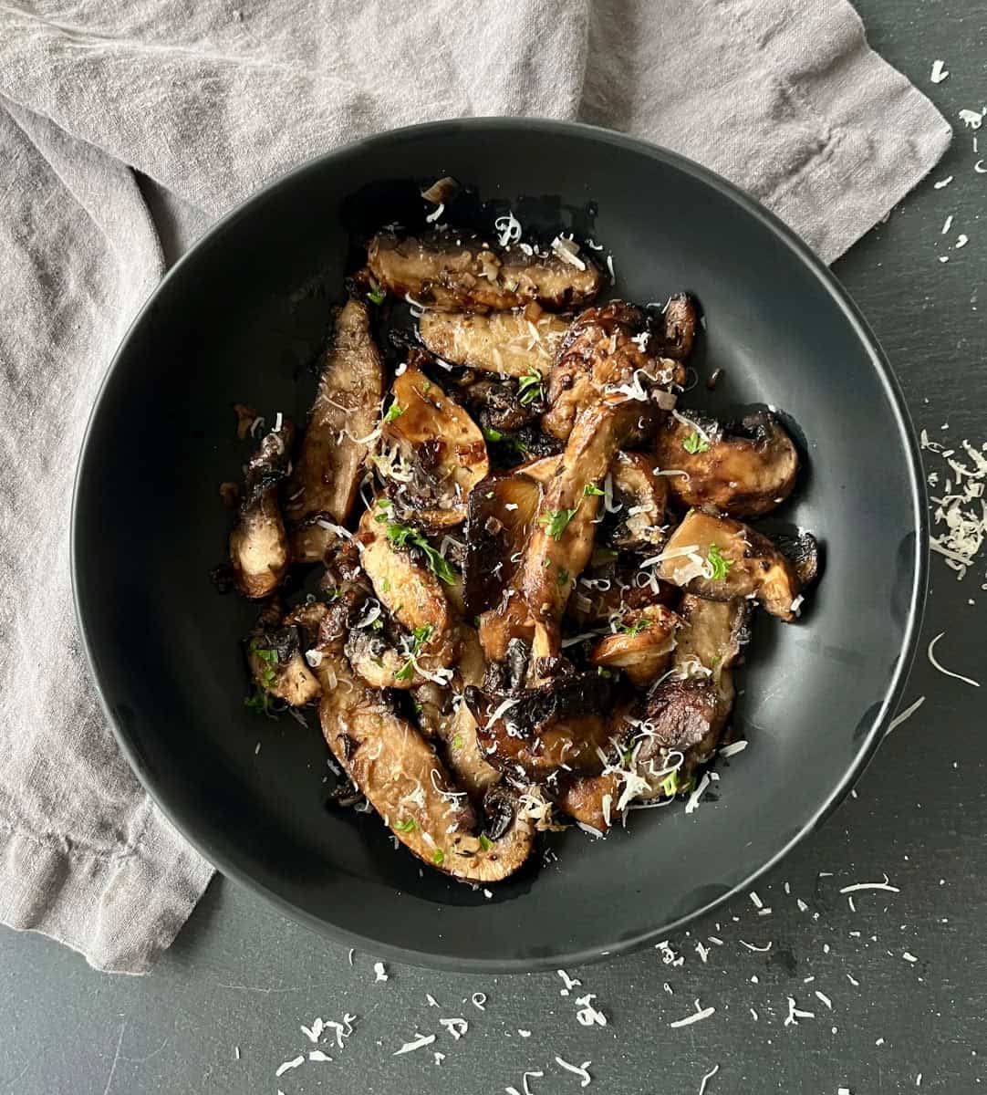 Sauteed Balsamic Portobello Mushrooms (Easy Side)