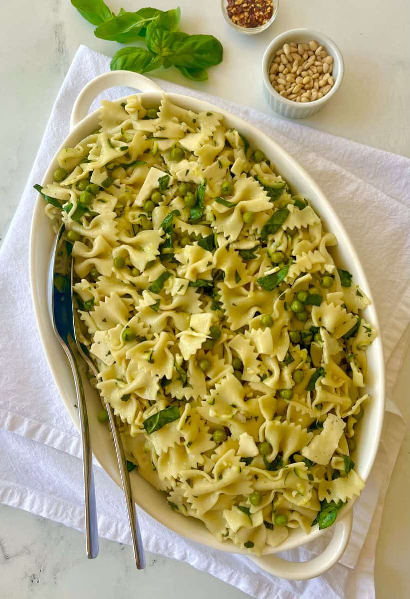 Lemon Basil Pasta Summer Salad (Trader Joe’s Copycat)