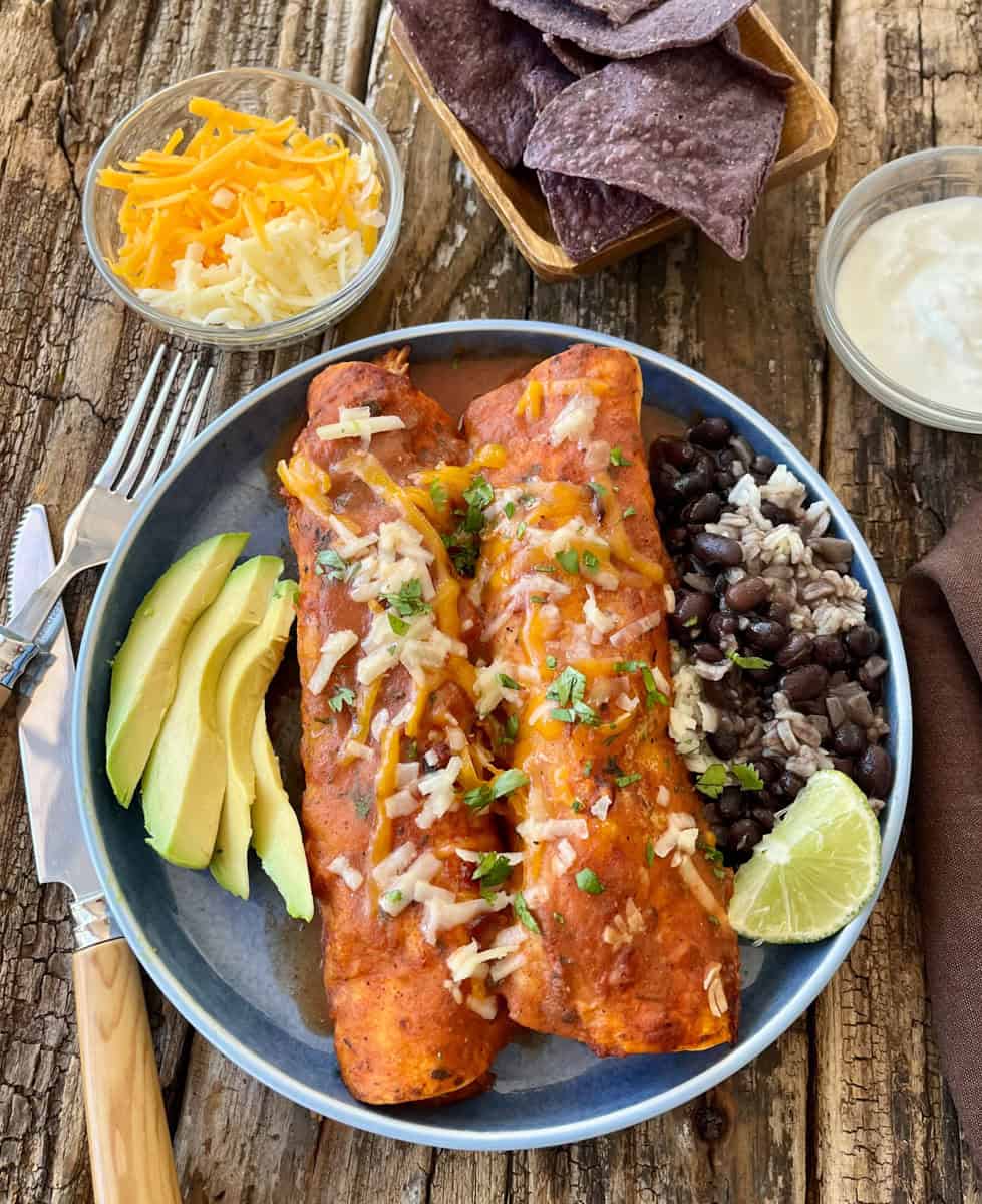 Easy Spicy Chicken Enchiladas With Homemade Sauce